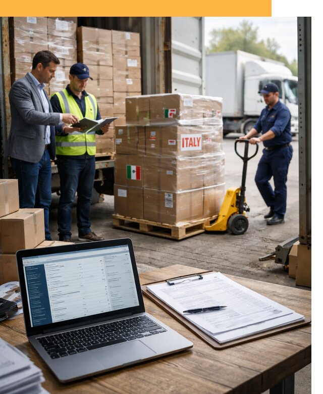 Доставка грузов из Италии: морские и авиаперевозки от 18763