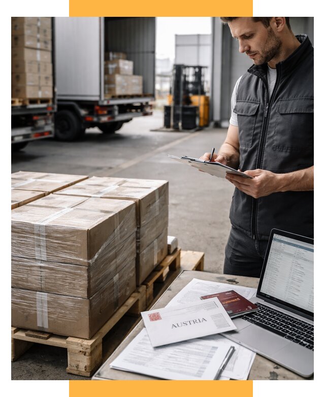 Доставка в Австрию от 67756 р. Логистика и экспорт СетСервис-Кнц