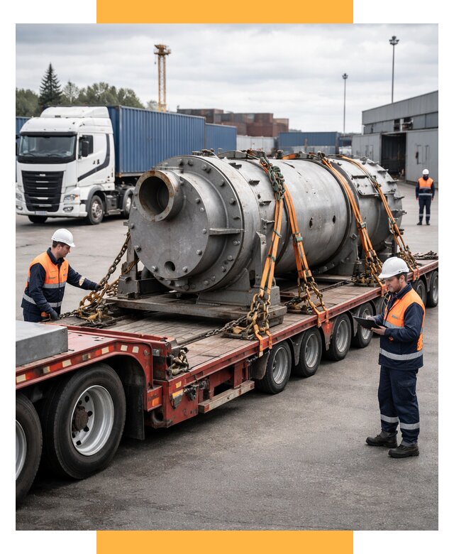 Перевозка тяжеловесных грузов под ключ от 156360 р. | СетСервис-Кнц